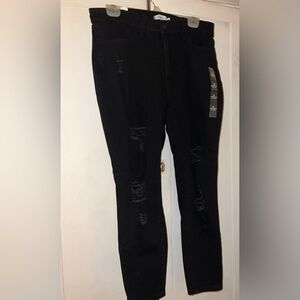 Rue21 Women's Black Distressed Skinny Jeans